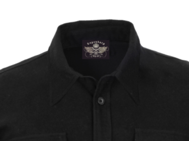 Legendary ‘OG’ Extra Heavyweight Solid Flannel Riding Shirt - Black