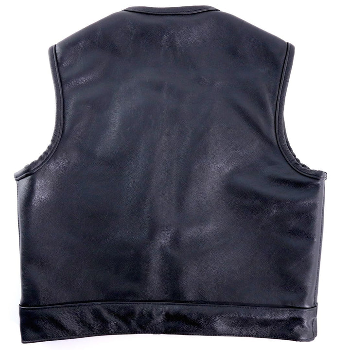 Legendary 'Lowlife' Leather Cropped Club Style Motorcycle Vest