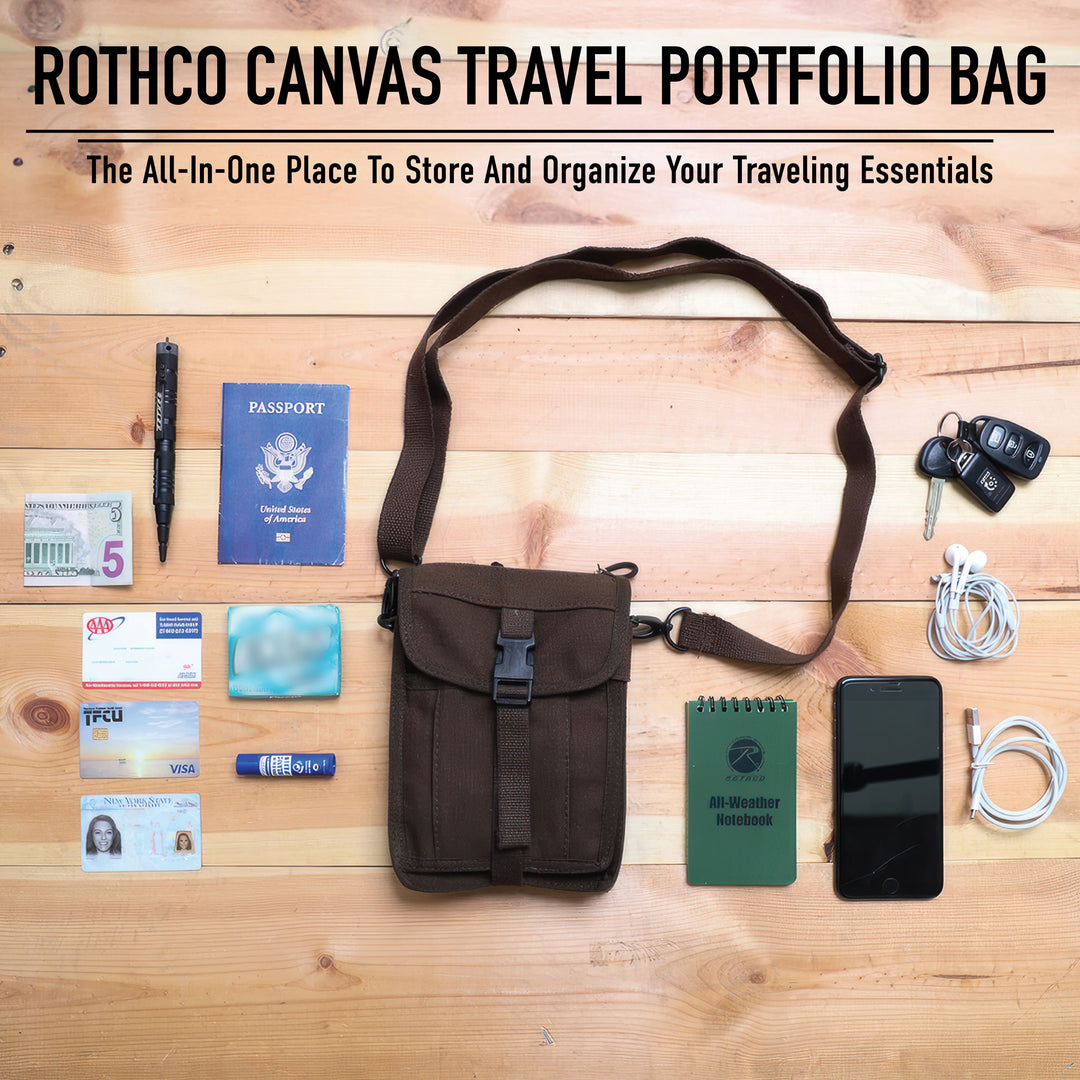Canvas Travel Portfolio Bag by Rothco