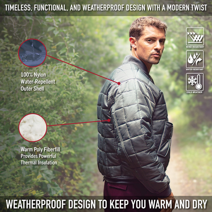 Mens Quilted MA-1 Flight Jacket by Rothco