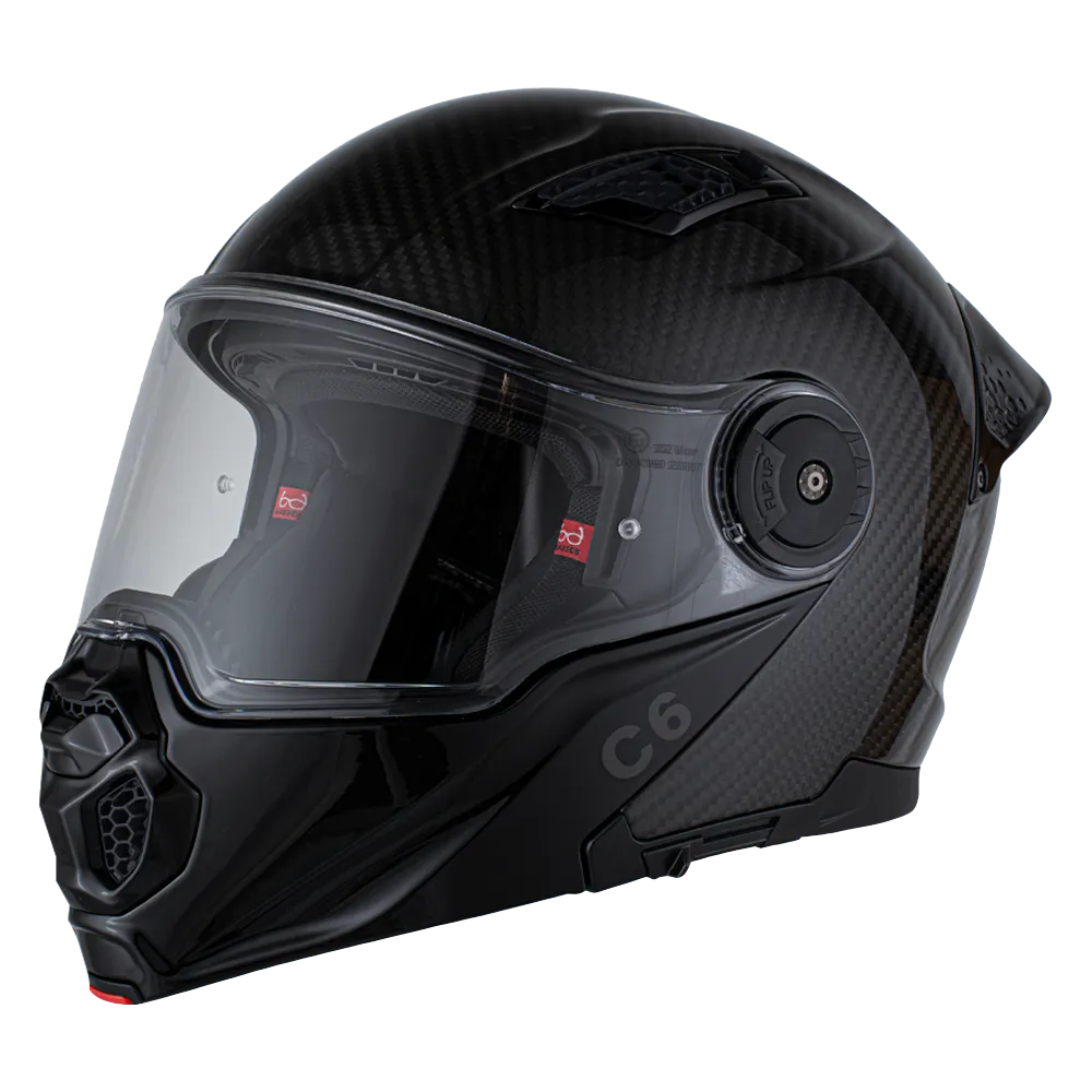 dayton motorcycle helmets D.O.T. Daytona C6- Grey Carbon Fiber L