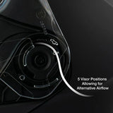 Daytona Glide Modular Motorcycle Helmet - Bluetooth Ready, Dual Visor - Black Cherry | DOT Approved