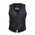 Primary view of Midnight Cowgirl - Womens Premium Leather Vest, shown on plain studio background