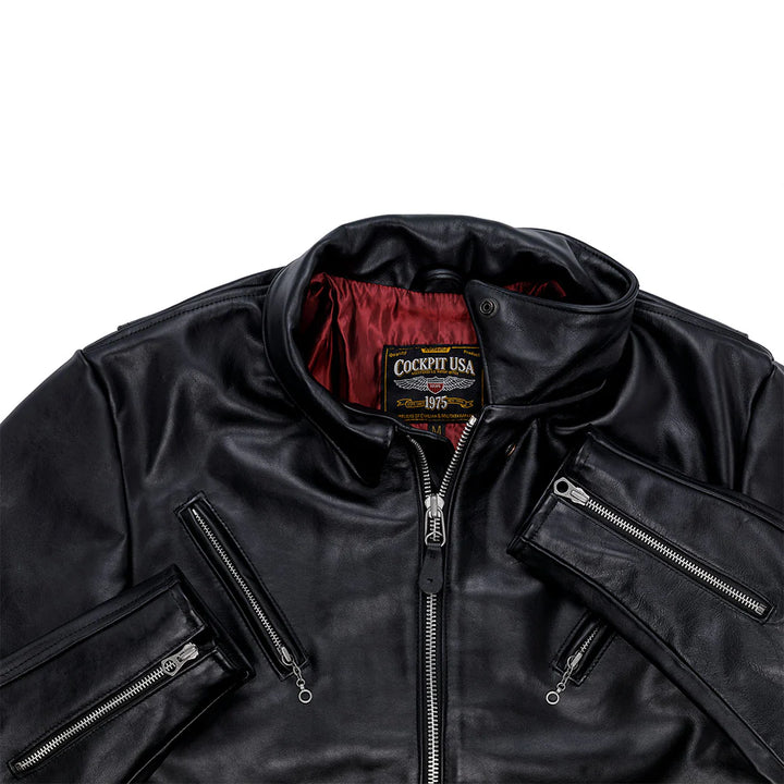 Cockpit USA Victory Rider Horsehide Leather Jacket