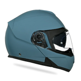 Daytona Glide Modular Motorcycle Helmet - Bluetooth Ready, Dual Visor - Shark Blu | DOT Approved