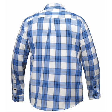 Men's Blue and White Flannel Shirt by DERRINGER Flannel Co.