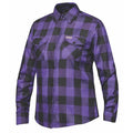 Derringer Womens Black and Purple Flannel Shirt