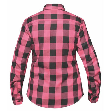 Derringer Womens Black and Pink Flannel Shirt