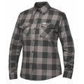 Womens Armored Flannel - Black & Gray
