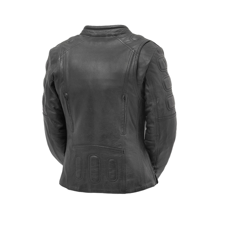 Jewel - Women's Motorcycle Leather Jacket