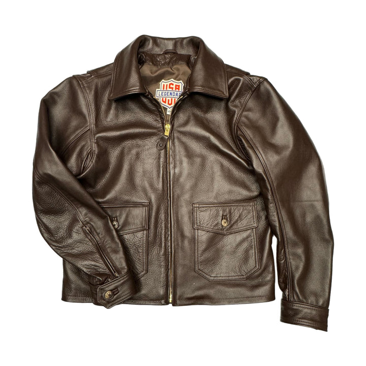 Legendary USA Sample Leather Flight Jacket - Size 44