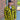 Lifestyle view of men's flannel yellow shirt, with additional view from another angle
