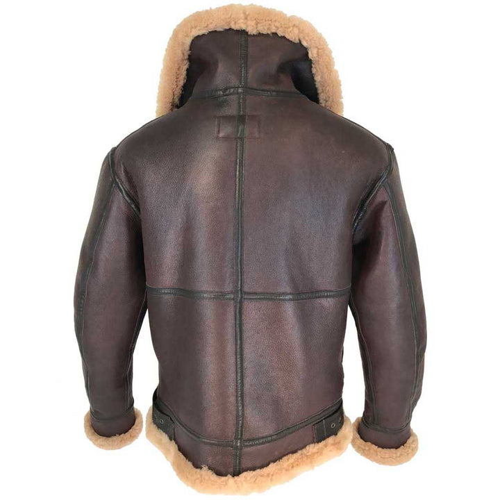 Cockpit USA Mens Spitfire B-3 Sheepskin Bomber Jacket