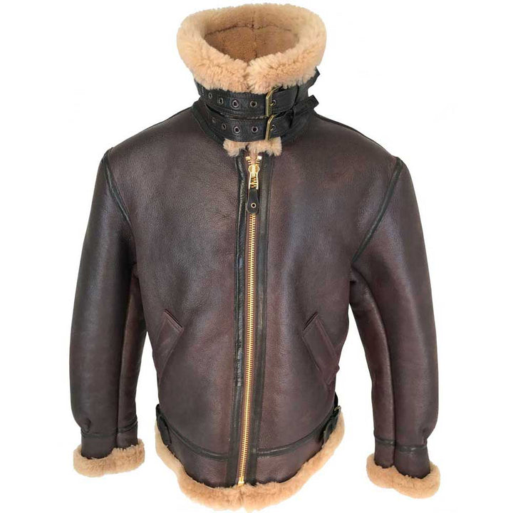 Cockpit USA Mens Spitfire B-3 Sheepskin Bomber Jacket