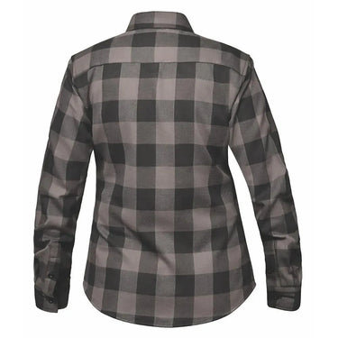 Ashwood Ladies Black & Gray Armored Flannel in black flannel, a riding flannel — view 2 of 2