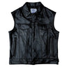 BECK® 501 Trucker Style Genuine Horsehide Motorcycle Vest - Black