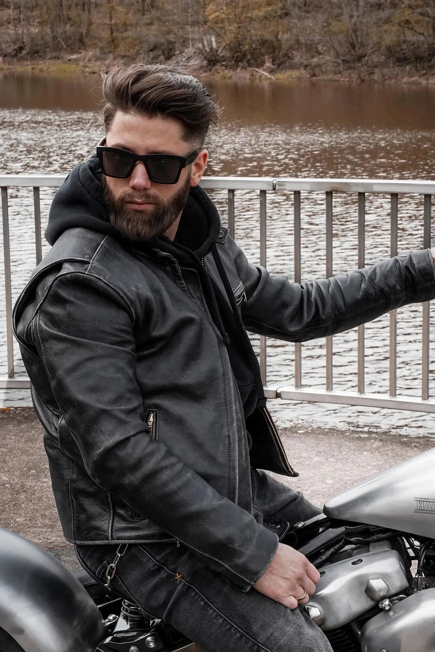BECK® Northeaster Flying Togs 666 Distressed Horsehide Café Racer