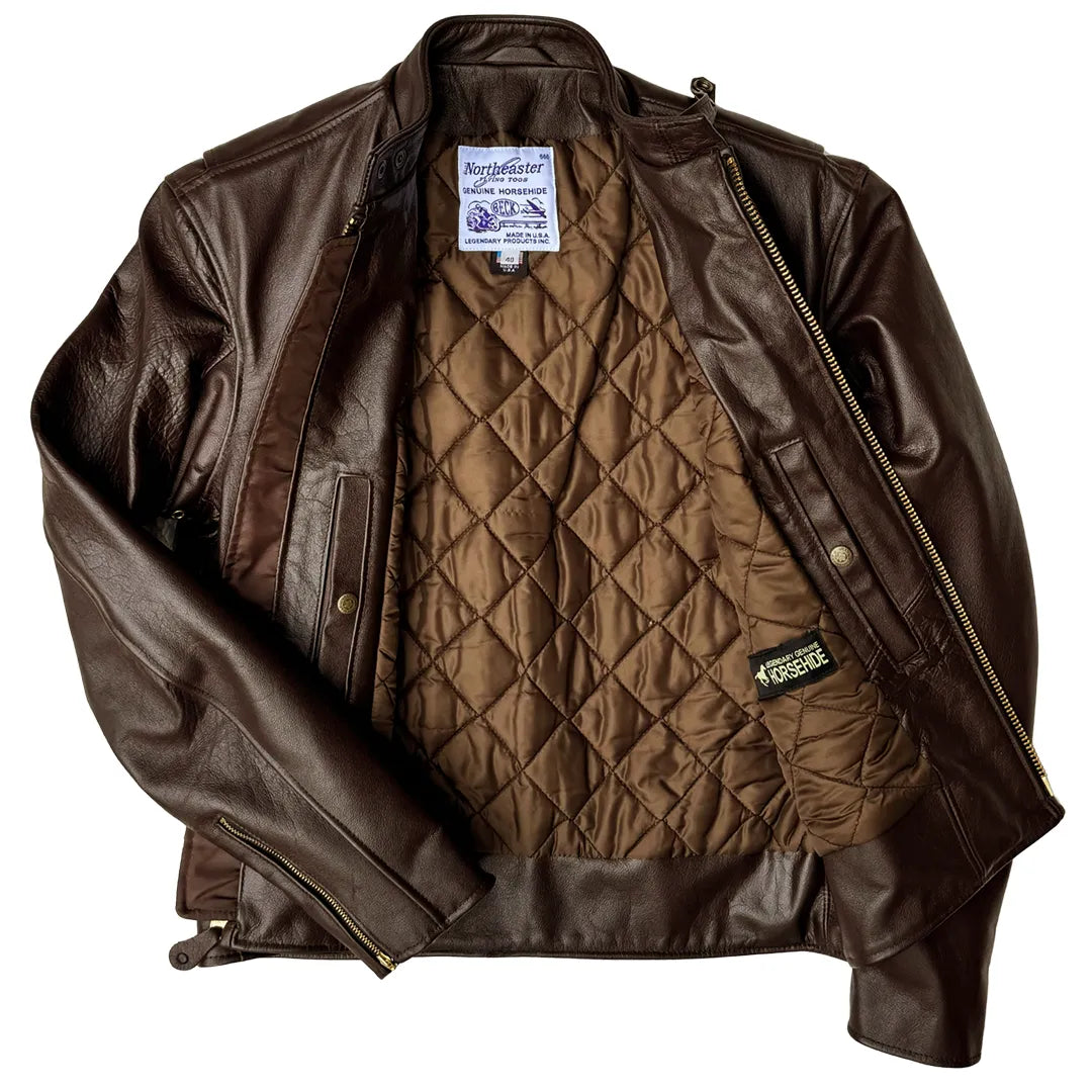 BECK® Northeaster Flying Togs 732 Horsehide Jacket Brown – Made in BECK® Northeaster Flying Togs 732 Horsehide Jacket Brown – Made in