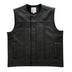 BECK 882 black horsehide motorcycle vest, front view (Made in USA), premium product detail