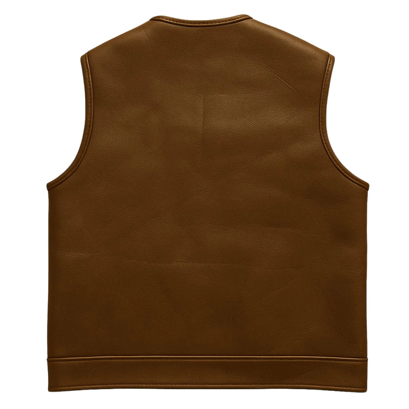 BECK 882 horsehide motorcycle vest, back panel (one-piece leather)