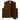 BECK 882 chestnut horsehide motorcycle vest, inside view with lining and pockets