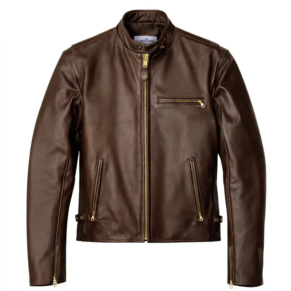 BECK® 732 Northeaster Flying Togs Brown Horsehide Motorcycle Jacket