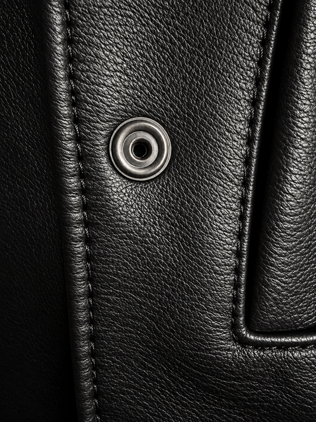 Hidden snap-down flap chest pockets