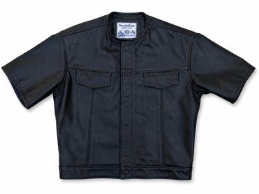 BECK® 202 Horsehide Leather Short Sleeve Riding Shirt in horsehide made in USA