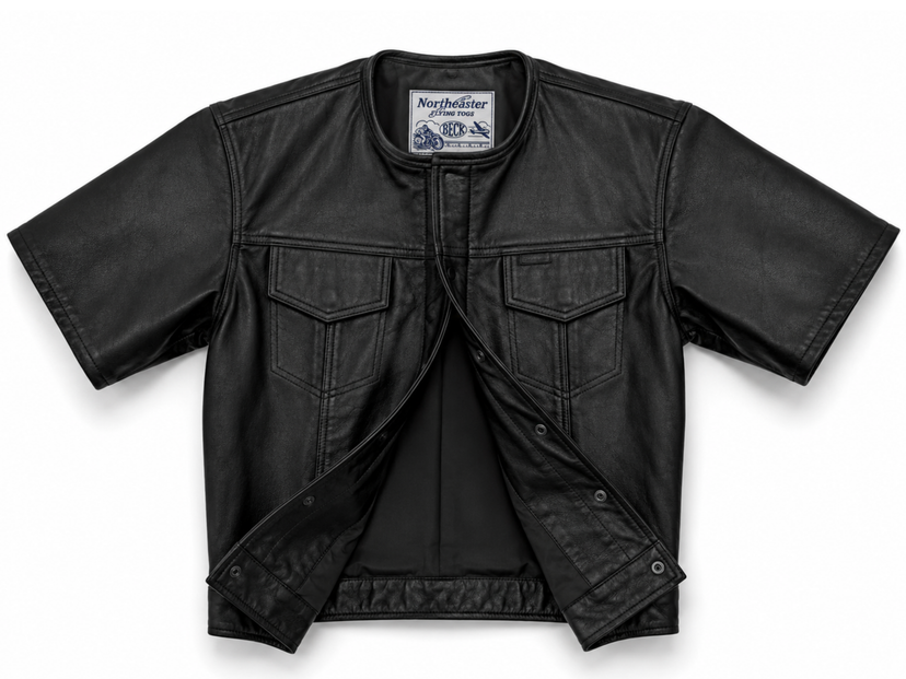 BECK® 202 Horsehide Leather Short Sleeve Riding Shirt | Made in USA