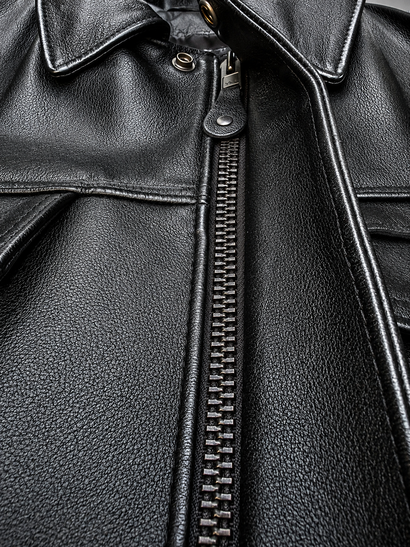 BECK® 501 Trucker Style Genuine Horsehide Motorcycle Jacket