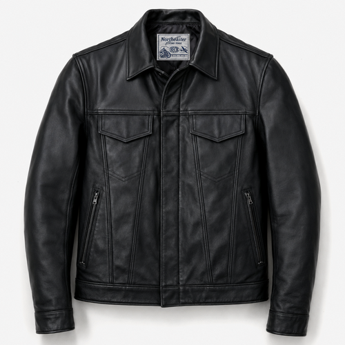 BECK® 501 Trucker Style Genuine Horsehide Motorcycle Jacket