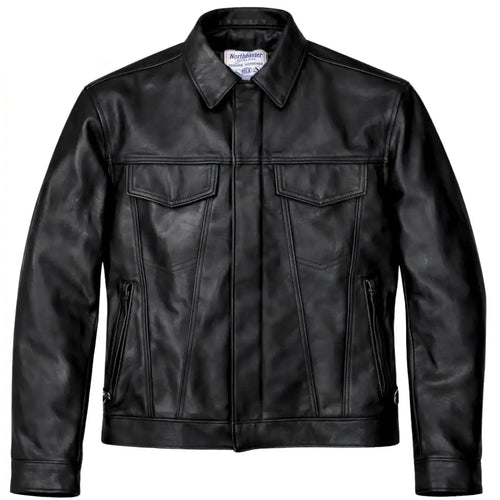 BECK® 501 Trucker Style Genuine Horsehide Motorcycle Jacket