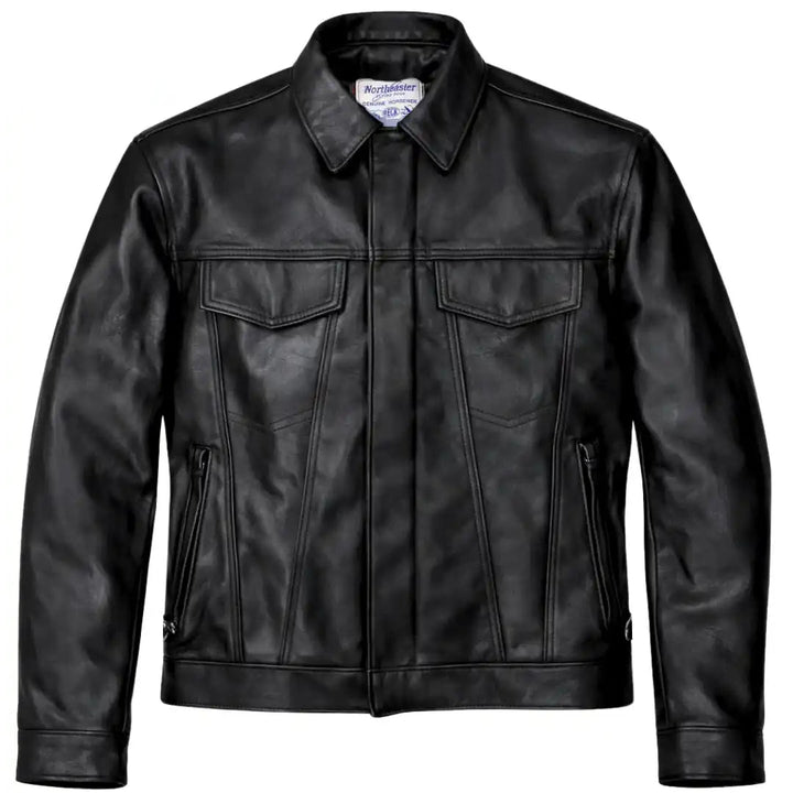 BECK® 501 Trucker Style Genuine Horsehide Motorcycle Jacket