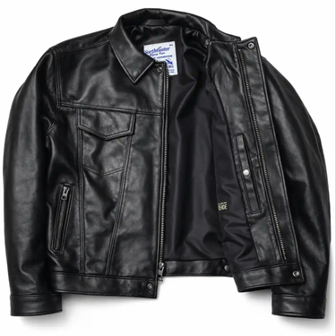 BECK® 501 Trucker Style Genuine Horsehide Motorcycle Jacket