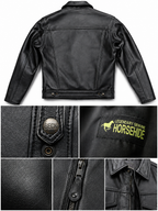 BECK® 501 Trucker Style Genuine Horsehide Motorcycle Jacket