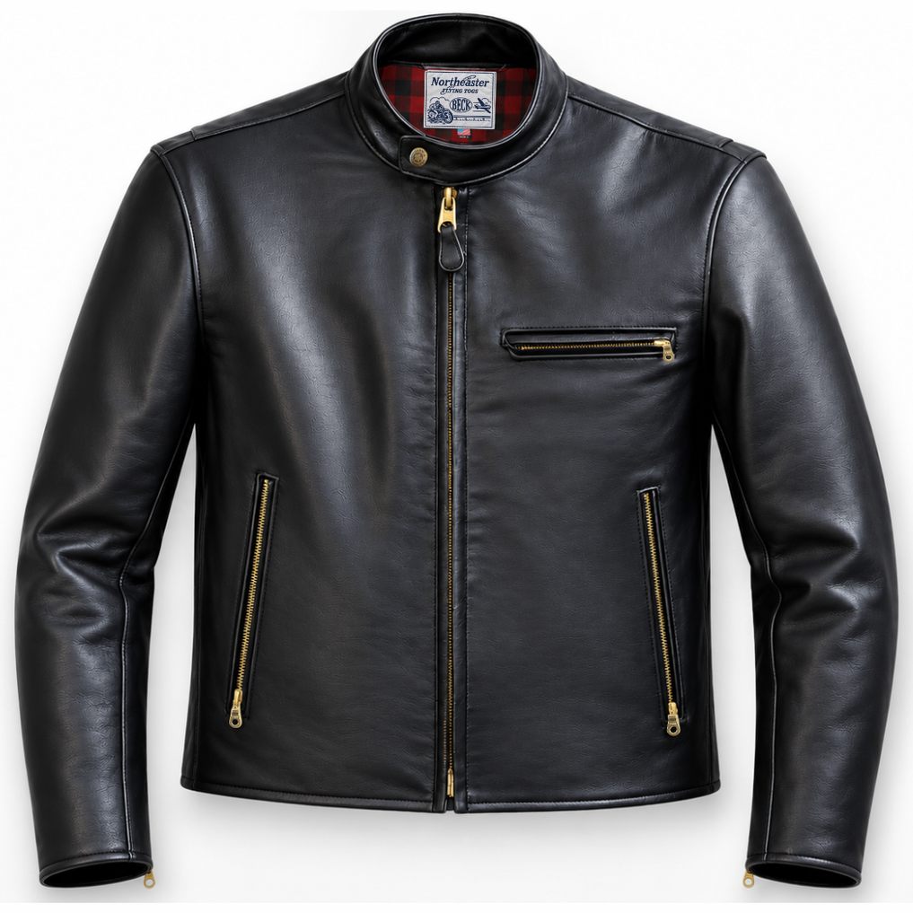 BECK® 666 Distressed Horsehide Leather Motorcycle Jacket