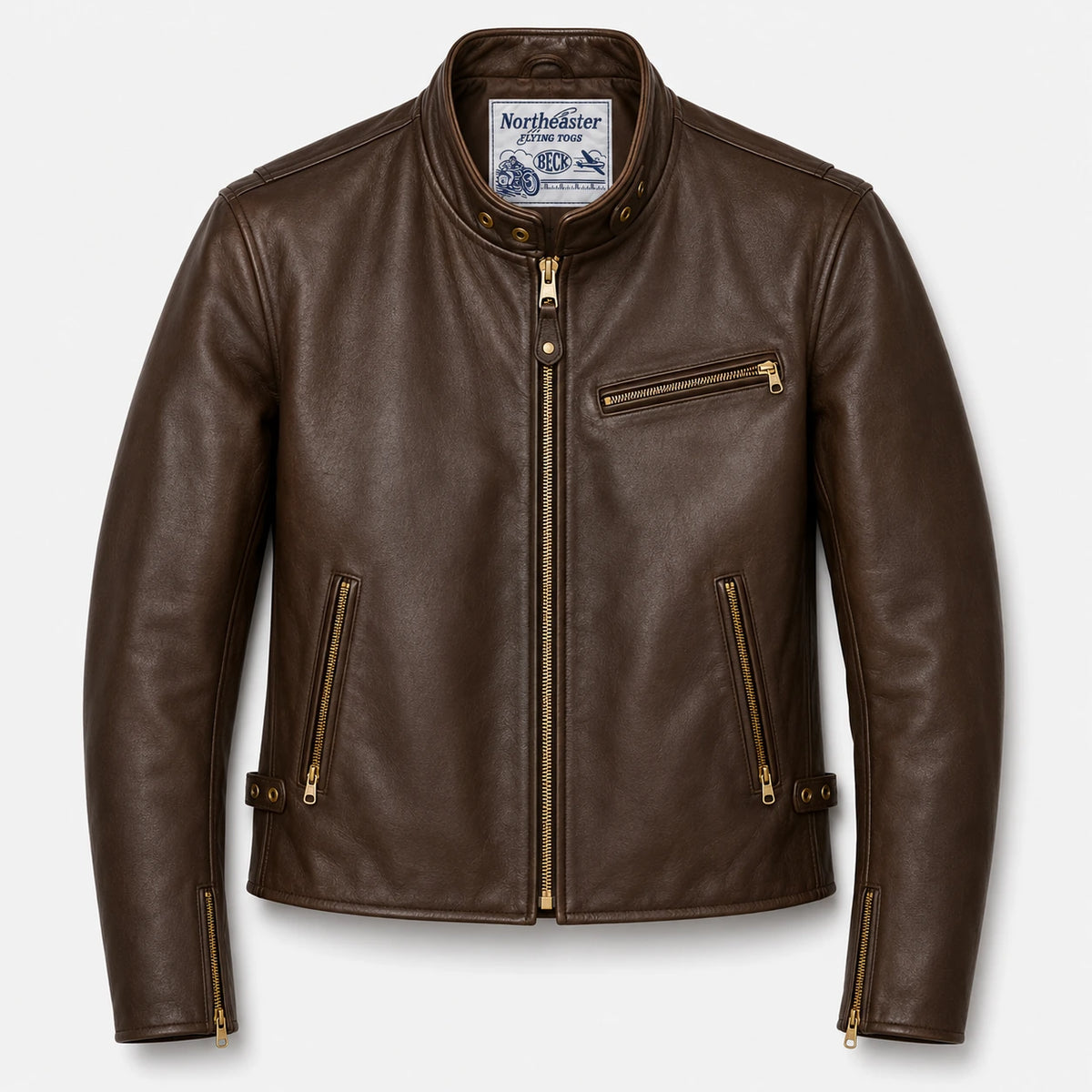 BECK® Northeaster Flying Togs 732 Horsehide Jacket Brown – Made in