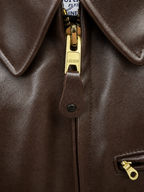 BECK® 777 Northeaster Flying Togs Brown Genuine Horsehide Motorcycle Jacket