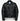 Black leather jacket on a white background