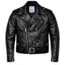 Front view showing BECK horsehide leather motorcycle jacket, with brand detailing visible