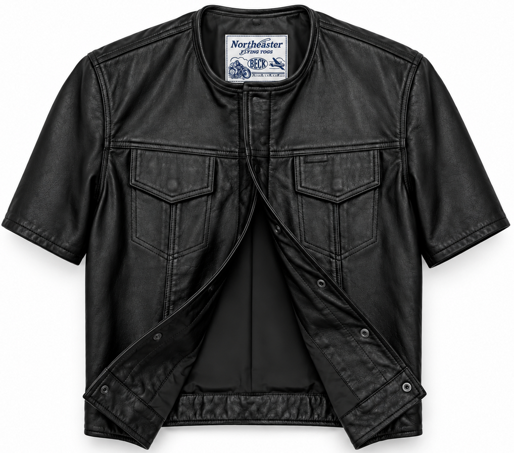 BECK® 202 Horsehide Leather Short Sleeve Riding Shirt | Made in USA