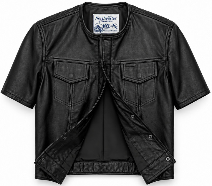 BECK® 202 Horsehide Leather Short Sleeve Riding Shirt | Made in USA