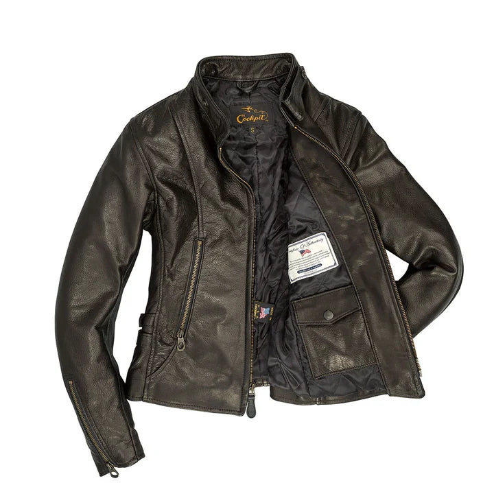 Cockpit USA Women's Cafe Racer Motocross Jacket W71X001