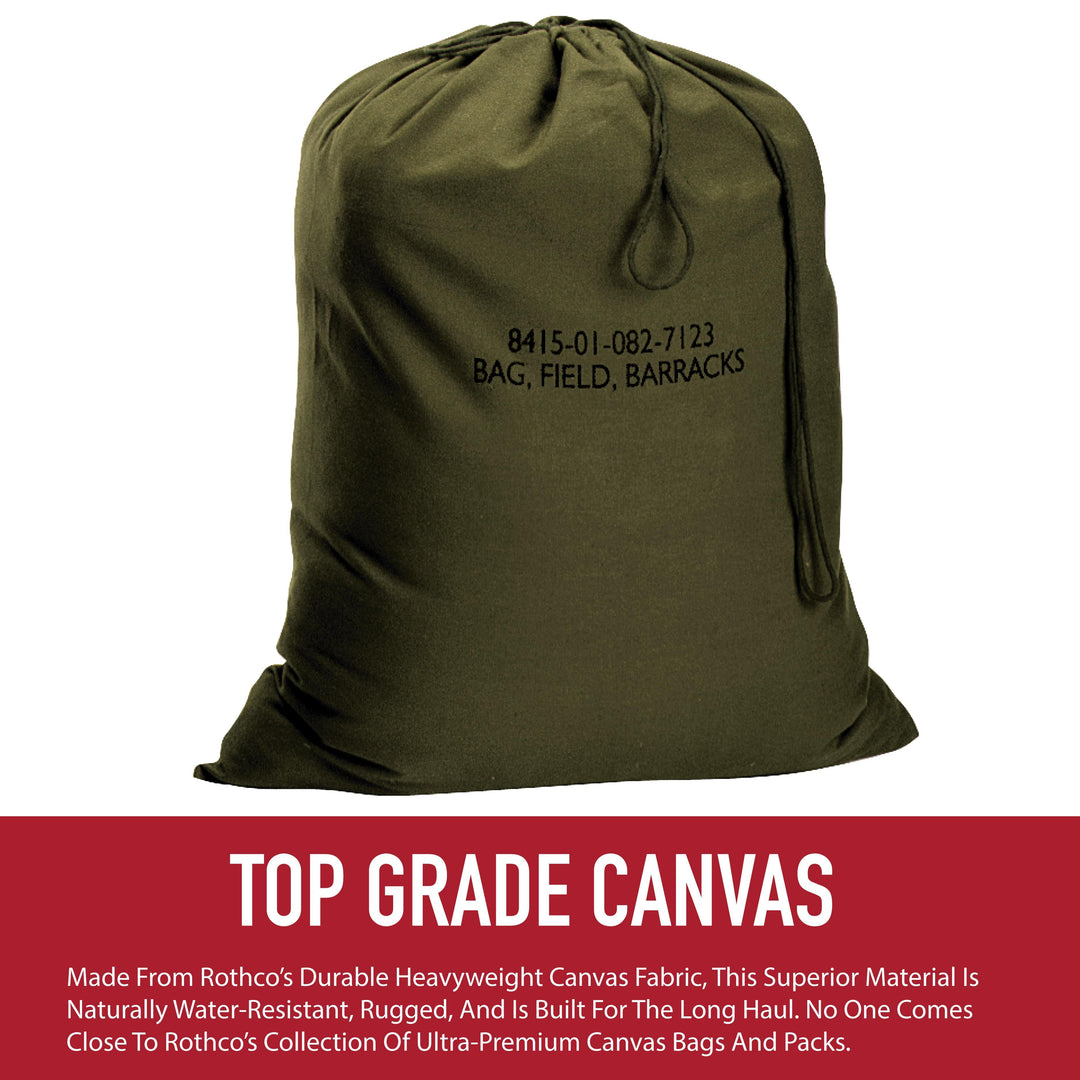 Canvas Barracks Bag by Rothco - Legendary USA