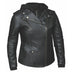 Main product view of Unik leather motorcycle jacket, displayed flat for product detail