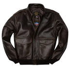 Cockpit USA Mens 100 Mission A-2 Lambskin Leather Flight Jacket