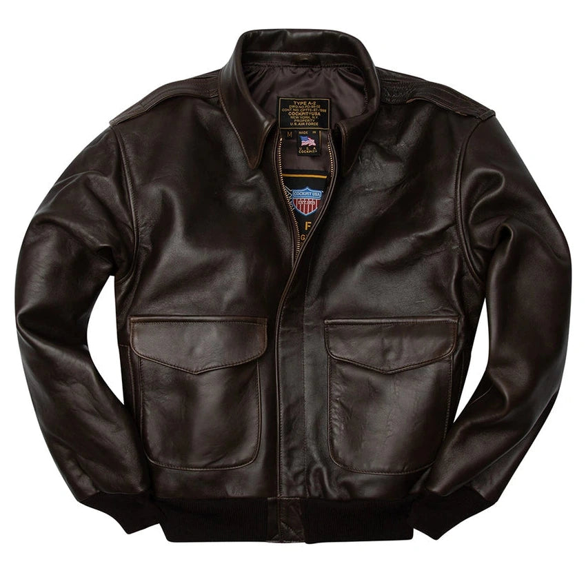 Men's A2 Lambskin Leather Jacket | Legendary USA