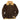 Front view of Cockpit USA Men's B-6 Shearling Bomber Jacket with tan lining and brown leather exterior made in USA