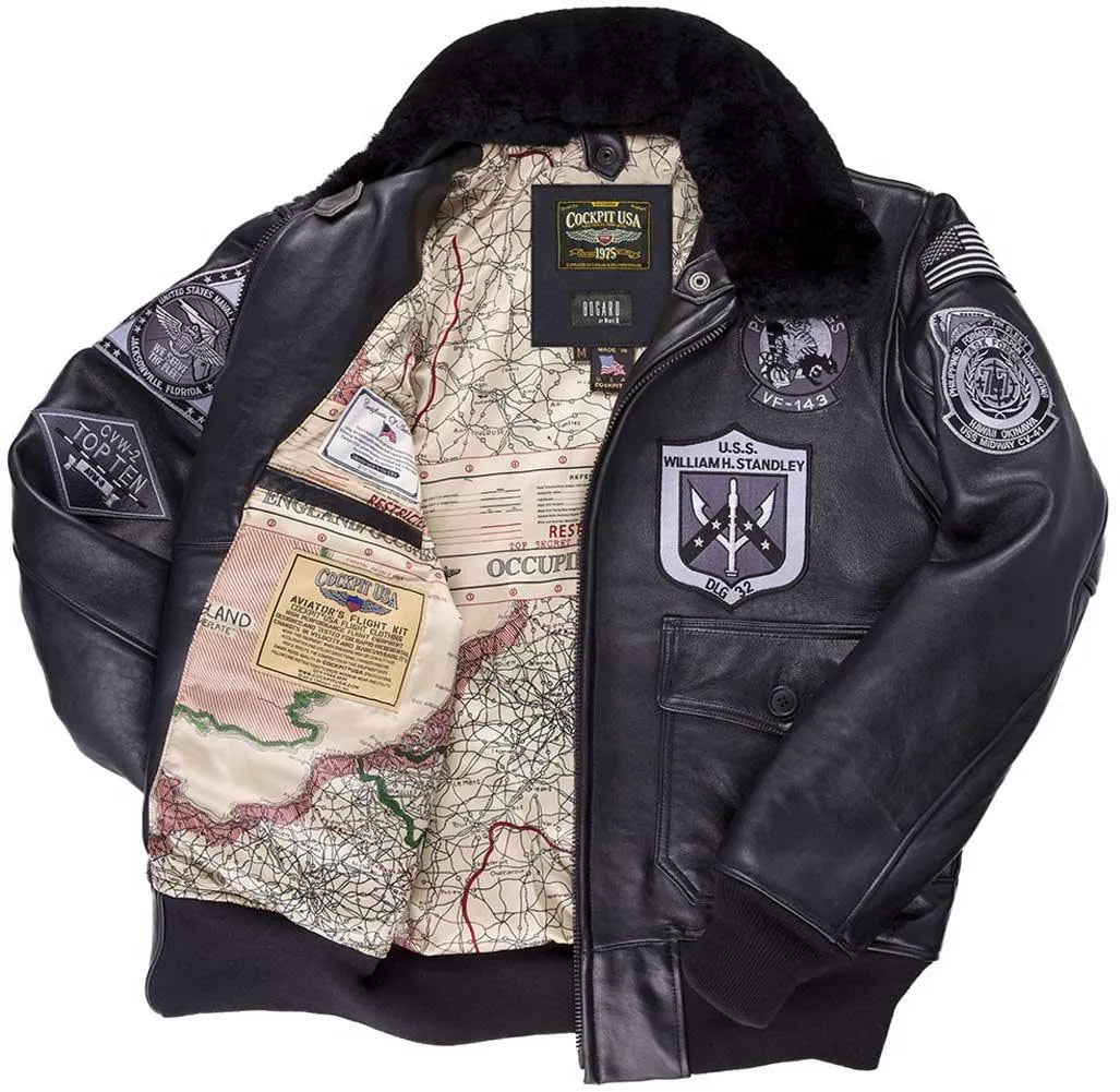 The escape-map lining, inside