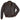 Front view of Cockpit USA Men's US Navy Carrier Pilot Leather Flight Jacket in dark brown